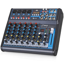 8-Channel Bluetooth Studio Mixer - USB, DSP, Phantom Power, DJ/Studio Use
