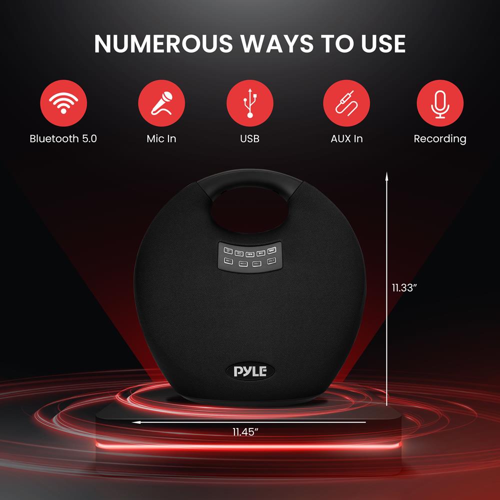 product image number 3 for Pyle 5.25‚Äù Portable Wireless Bt Streaming Spe