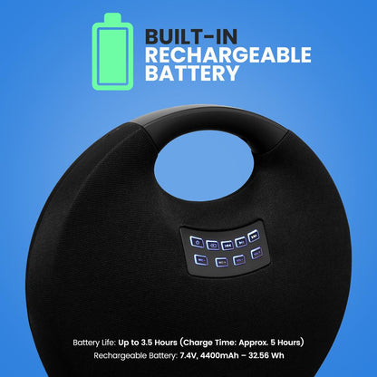 Wireless Bluetooth Speaker, Clear Sound, 220W Waterproof, Portable