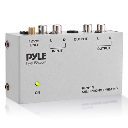 Ultra-Compact Phono Turntable Preamp with RCA & 1/4'' Outputs