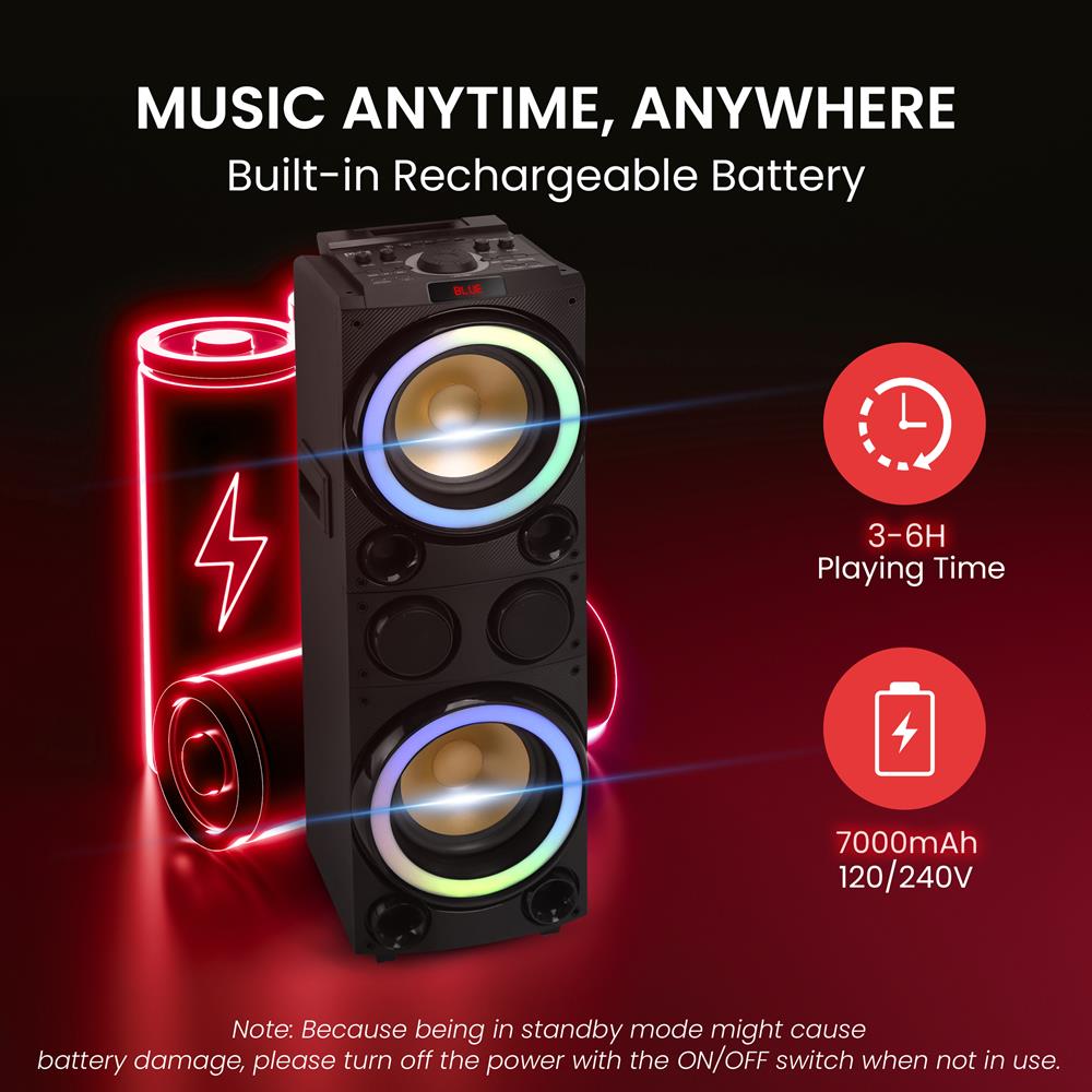 product image number 5 for Pyle Bluetooth Karaoke  Pa Speaker System