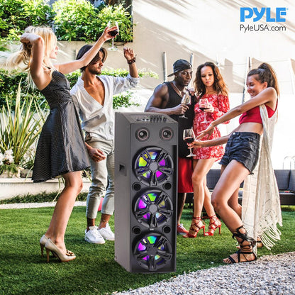 3X10” Wireless Karaoke Pa Speaker System