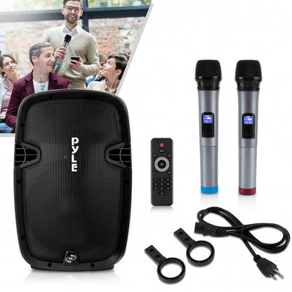 Wireless Portable PA Speaker 1000W Bluetooth 12" Subwoofer Dual System