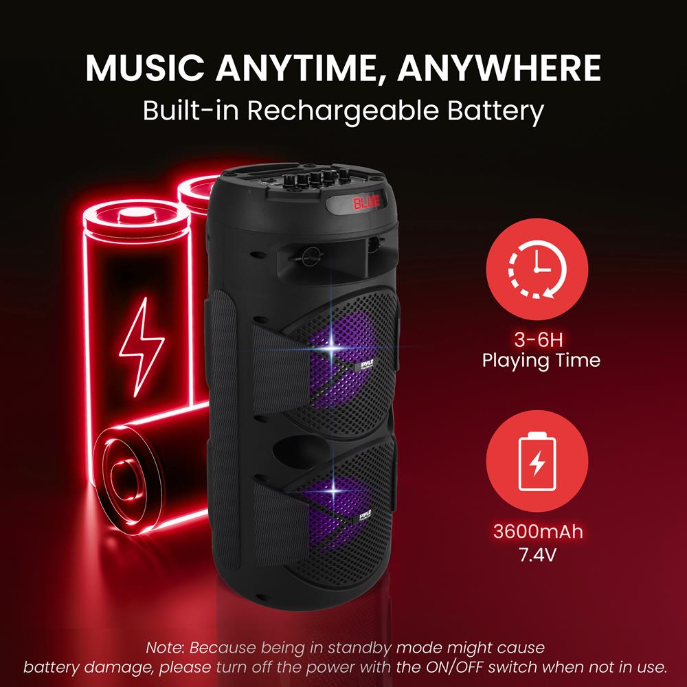 product image number 5 for Pyle Wireless Portable Pa Speaker