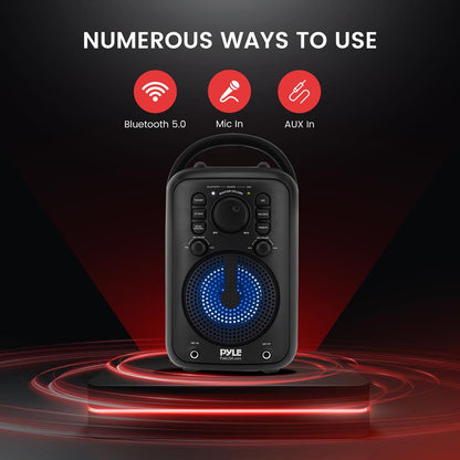 product image number 3 for Pyle 4‚Äù Portable Wireless Bt Streaming Speake