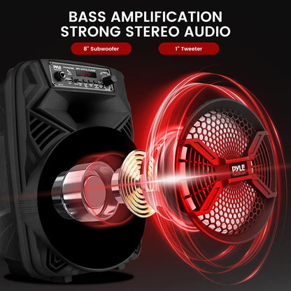 product image number 2 for Pyle 8” Portable Pa Speaker