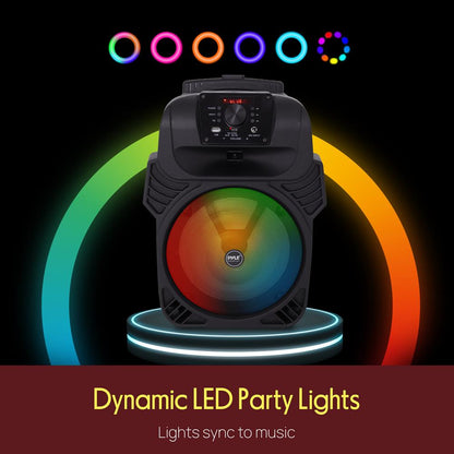 Portable Bluetooth PA Speaker 400W Rechargeable LED Lights