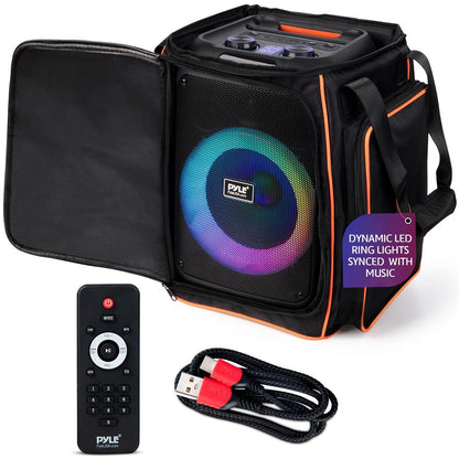 Bluetooth Party Speaker, Powerful Bass, 100W, LED Lights, Portable
