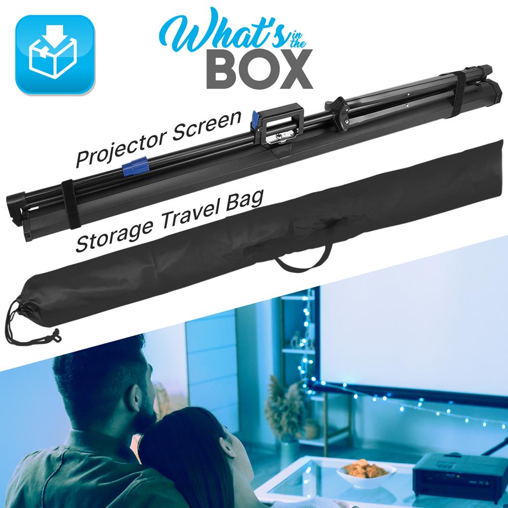 product image number 2 for Pyle Tripod Stand Projector Screen