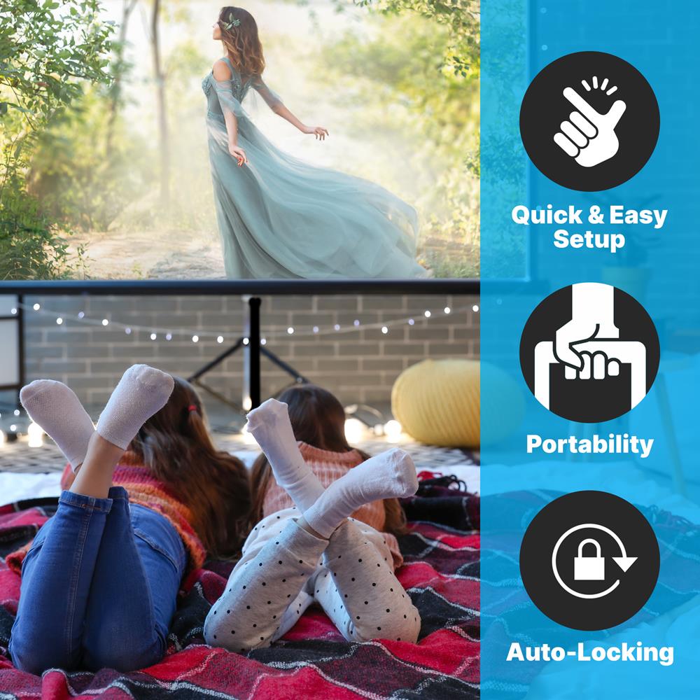 product image number 4 for Pyle Tripod Stand Projector Screen