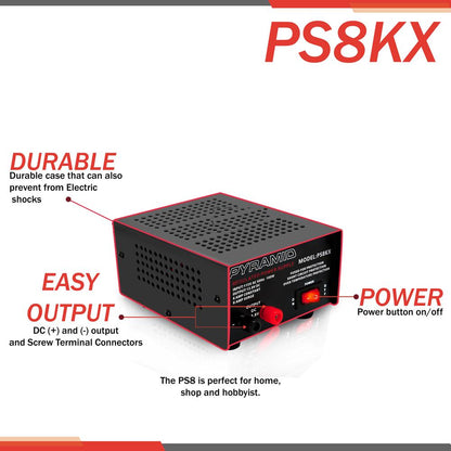 product image number 3 for Pyramid 6 Amp Hobbyist Bench Power Supply