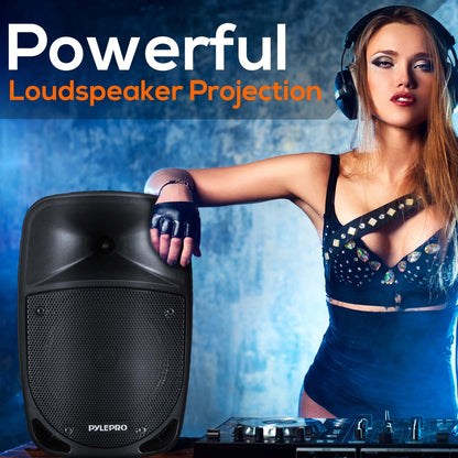 800W Portable Bluetooth PA Speaker, Rechargeable, UHF Mic, 8" Subwoofer