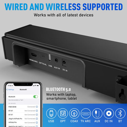 Convertible Soundbar Speaker