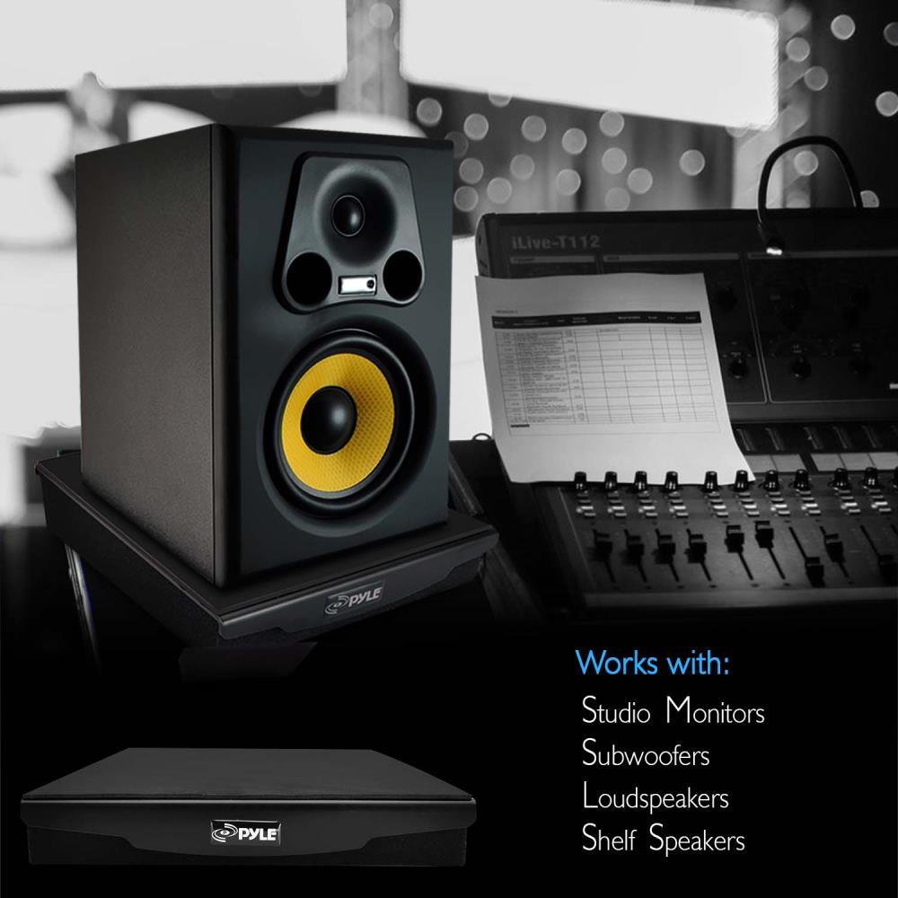 product image number 5 for Pyle Sound Isolation Dampening Speaker Riser