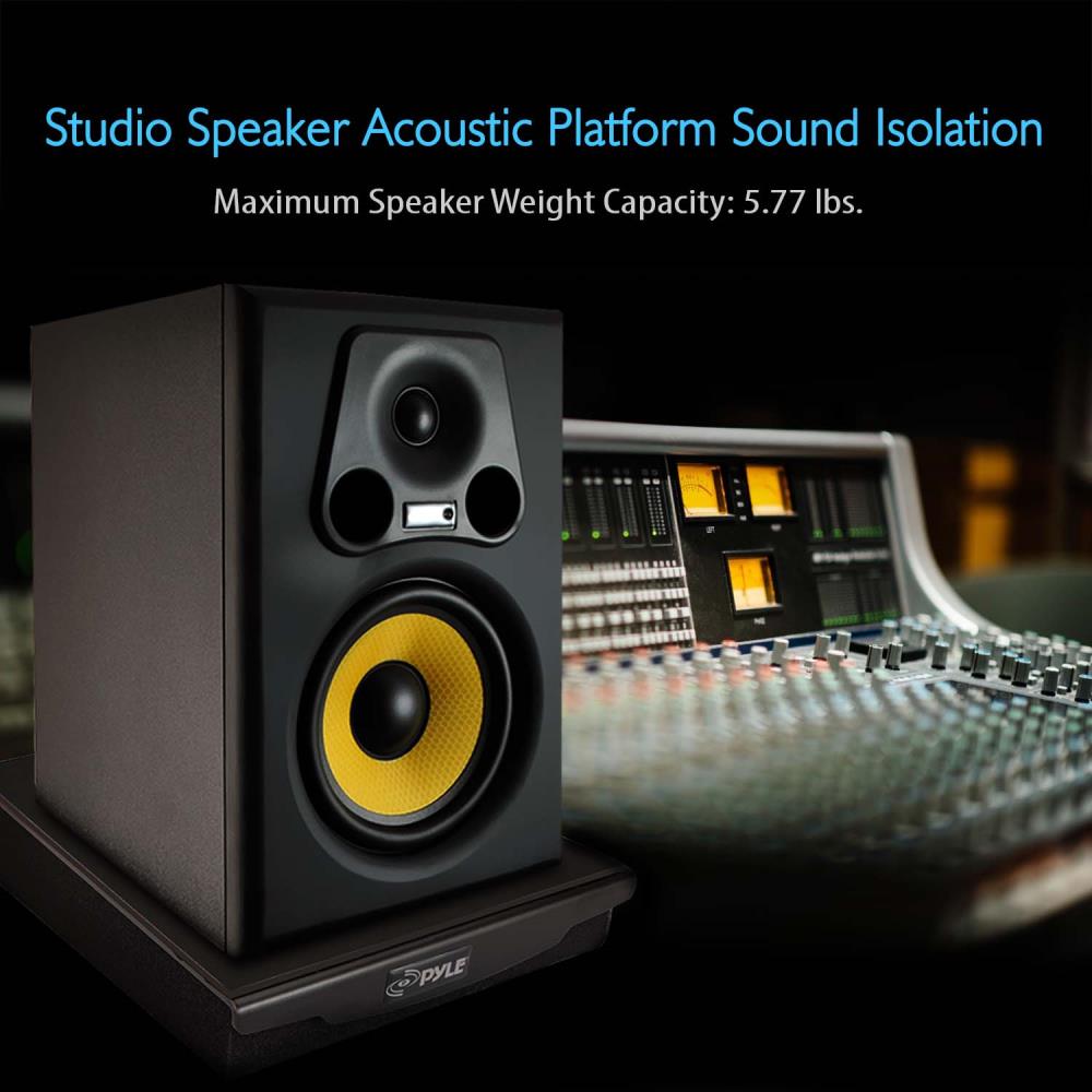 product image number 6 for Pyle Sound Isolation Dampening Speaker Riser