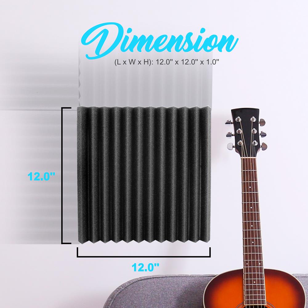 product image number 2 for Pyle Studio Soundproofing Wall Tile Panels
