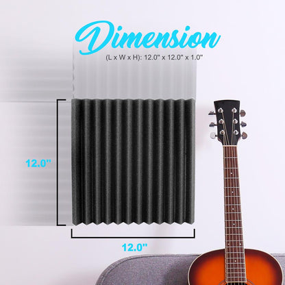 product image number 2 for Pyle Studio Soundproofing Wall Tile Panels
