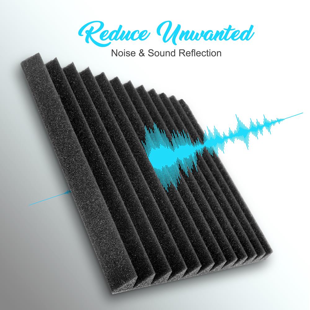 product image number 4 for Pyle Studio Soundproofing Wall Tile Panels