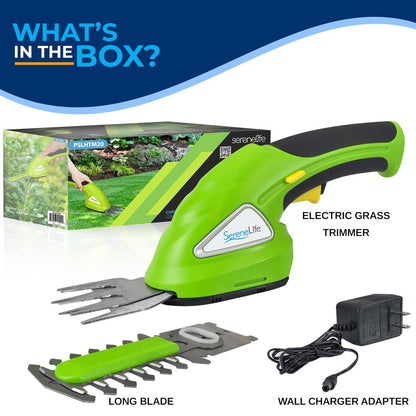 Cordless Hedge Trimmer 2-in-1 Quick Change Blades Lightweight Portable