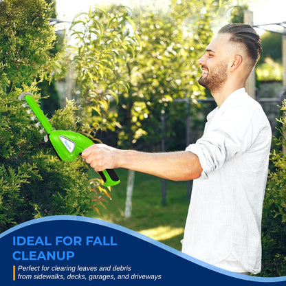 Cordless Grass Cutter & Hedge Trimmer, Rechargeable, Quick Change Blades, Green