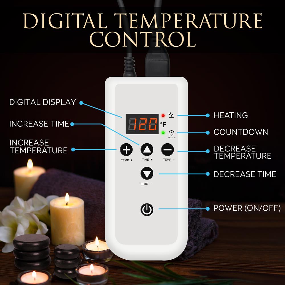 product image number 2 for SereneLife Hot Stone Massage Kit