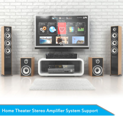 6-Channel Speaker Selector Switch, Multi-Zone Control, 100W, Compact Design