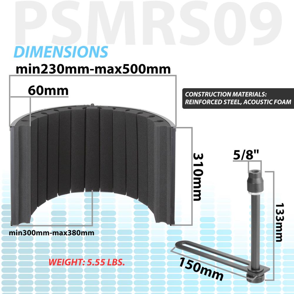 product image number 5 for Pyle Microphone Isolation Shield