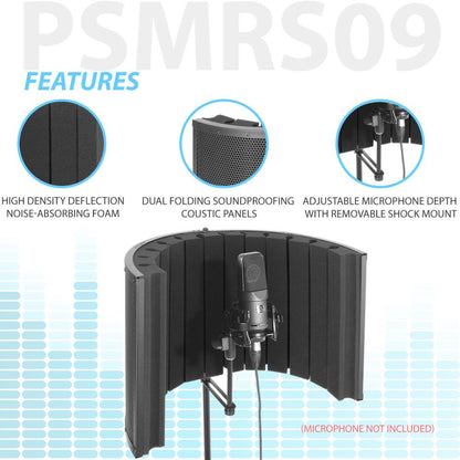 product image number 6 for Pyle Microphone Isolation Shield