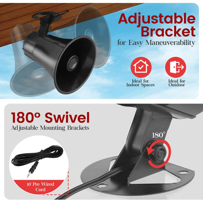 product image number 4 for Pyle 5'' Inch Indoor/Outdoor Pa Horn Speaker