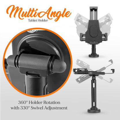 Tablet Security Stand with Lock, Adjustable Arm, Fits 7.9"-10.1" Tablets