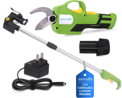 Cordless Pruning Shears, 6ft Reach, High Carbon Steel Blade, Easy Cutting
