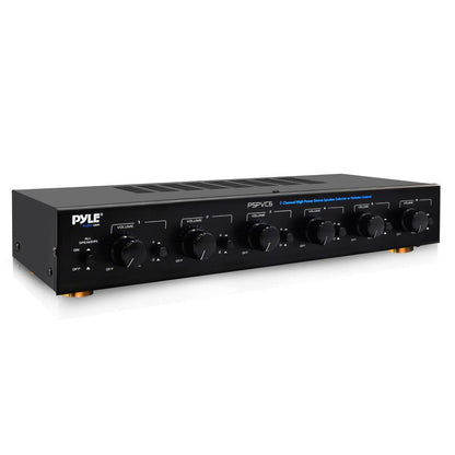 6-Zone Speaker Selector with Volume Control, 6-Channel Amplifier Support