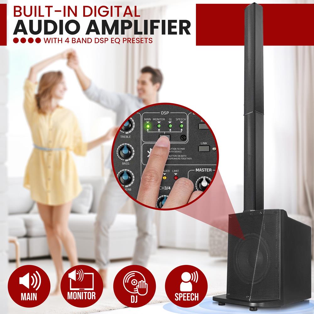 product image number 3 for Pyle Professional Line Array Column Speaker