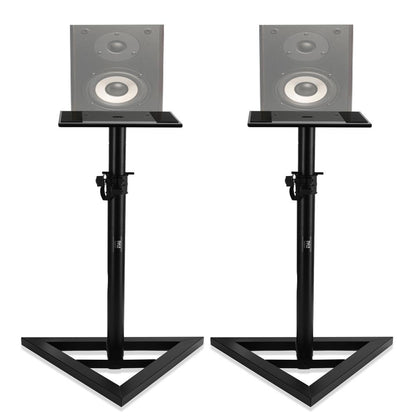Height Adjustable Monitor Speaker Stands, Heavy-Duty, Telescoping