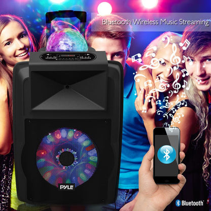 Wireless Portable PA Speaker 700W Rechargeable Bluetooth LED Lights
