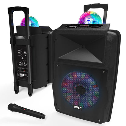Wireless Portable PA Speaker 700W Rechargeable Bluetooth LED Lights