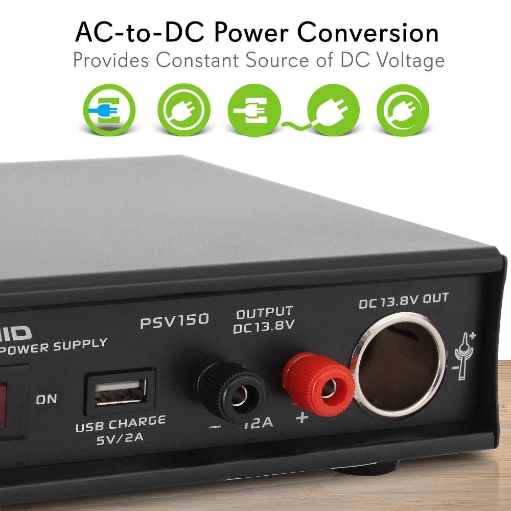 product image number 4 for Pyramid Hobbyist Bench Power Supply, 12 Amp