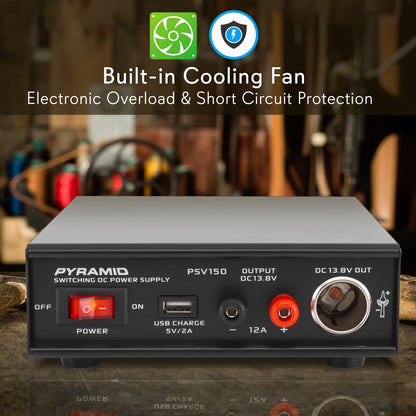 product image number 6 for Pyramid Hobbyist Bench Power Supply, 12 Amp