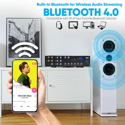 Powered Bluetooth Amplifier Receiver