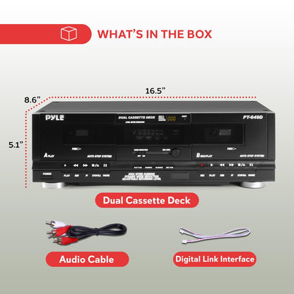 Dual Cassette Deck With Record Ability