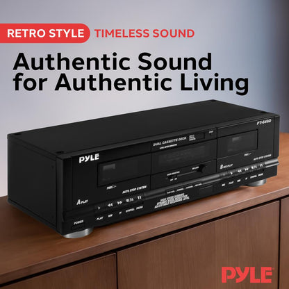 Dual Cassette Deck With Record Ability