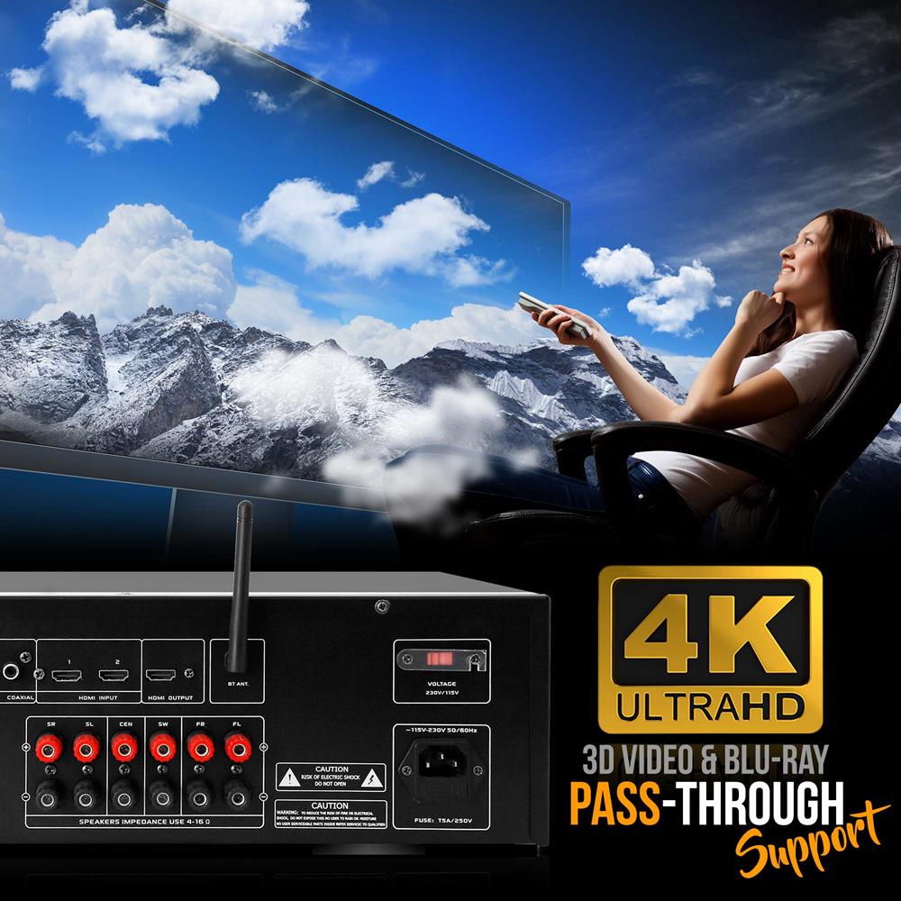 product image number 4 for Pyle Channel Bluetooth Home Theater Receiver