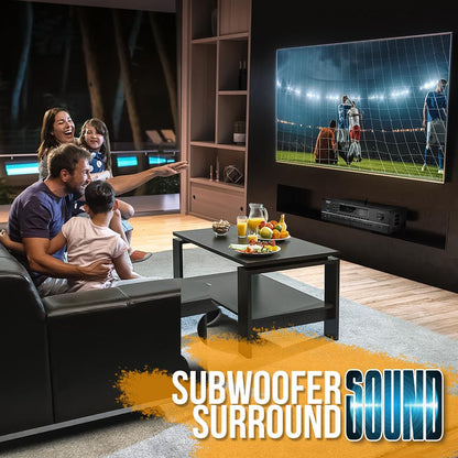 2000W 7.1-Ch Bluetooth Stereo Amplifier, 4K UHD, Surround Sound