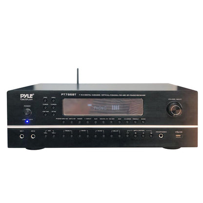 2000W 7.1-Ch Bluetooth Stereo Amplifier, 4K UHD, Surround Sound