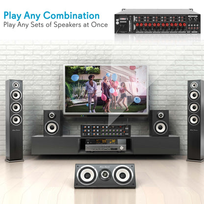 4000W 8-Channel Bluetooth Karaoke Mixer Amplifier System