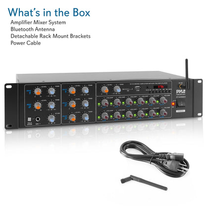 4000W 8-Channel Bluetooth Karaoke Mixer Amplifier System