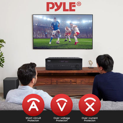 Hi-Fi Bluetooth Home Theater Receiver with 4K Support