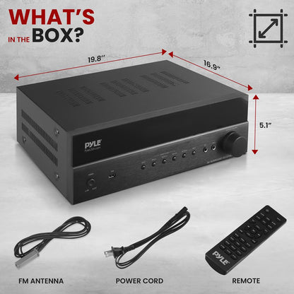 Hi-Fi Bluetooth Home Theater Receiver with 4K Support