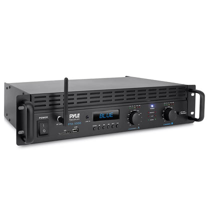 2000W 2-Channel Bluetooth Pro Audio Amplifier with LCD