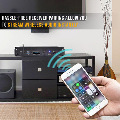 2000W 2-Channel Bluetooth Pro Audio Amplifier with LCD